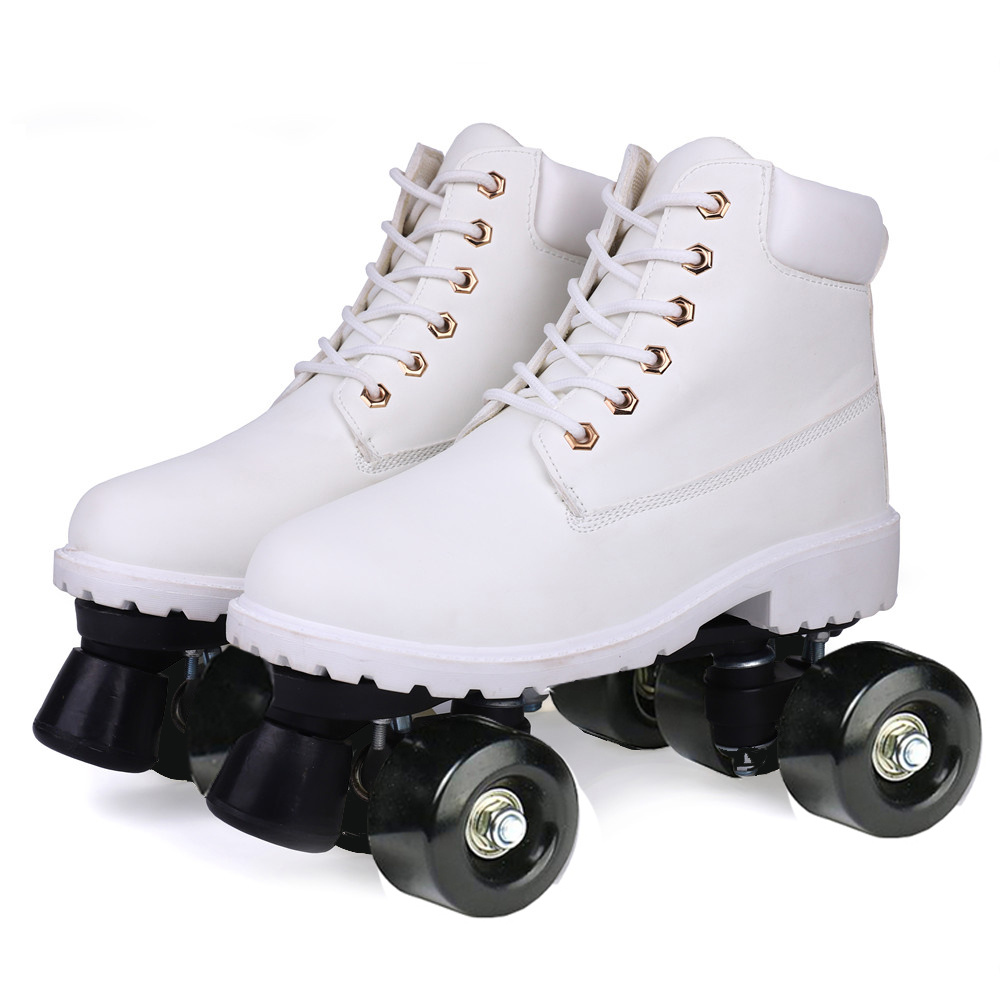 iKid Double Row Skates Double Row Pulleys Four-Roller Skates Roller Skating Flashing Wheels
