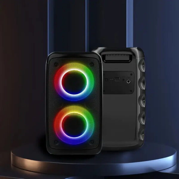 iKid Wireless Speaker With Subwoofer Large Boombox Speaker Stereo Speaker Subwoofer Outdoor Wireless Speaker Party Disco Light Tws Tf Aux - Image 10