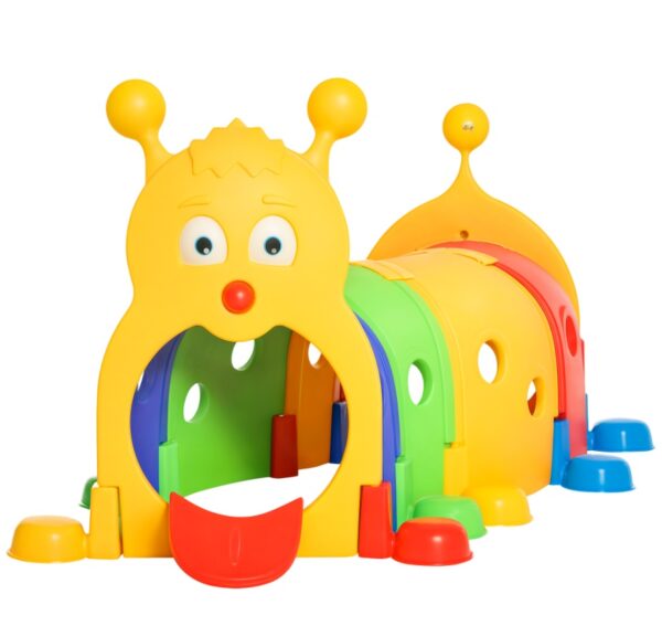 iKid Tunnel Kids Outdoor Play Multicolor 59 Inches Long Non-Toxic Pp Toddler Toy For 3-6 Years Old - Image 3