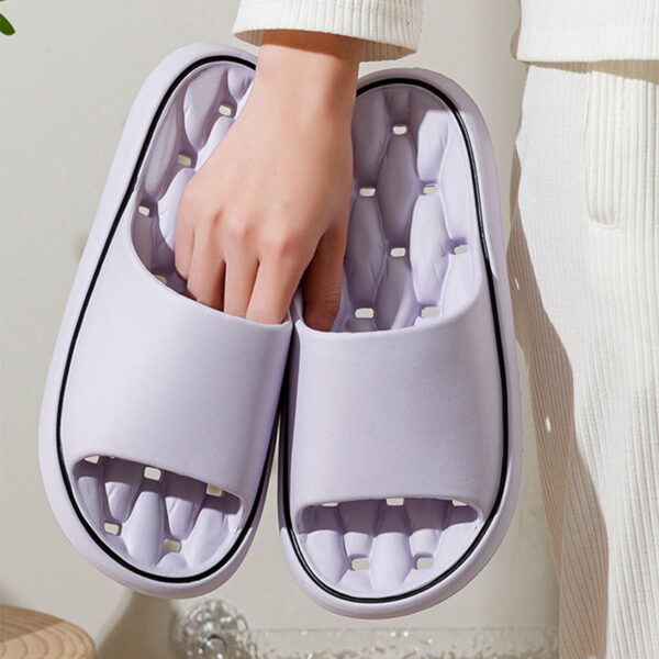 iKid Non-Slip Design Bathroom Slippers Home Summer Thick Sole Floor Bedroom House Shoes For Women Men - Image 3
