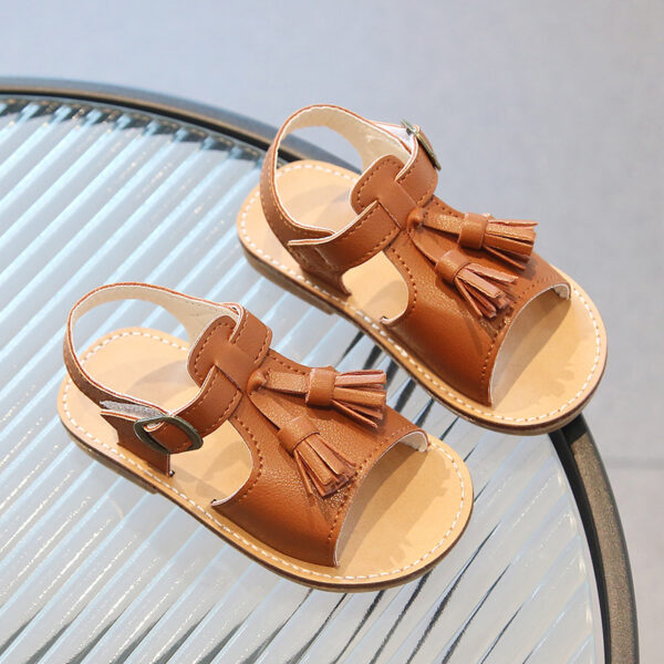 iKid Small Middle Child Fashion Soft Bottom Retro Little Girl Children'S Shoes - Image 2