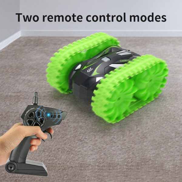 iKid Remote Controlled High-Speed Car Four-Wheel Drive Off-Road Vehicle Stunt High-Speed Flipping Car 2-In-1 Toy - Image 4