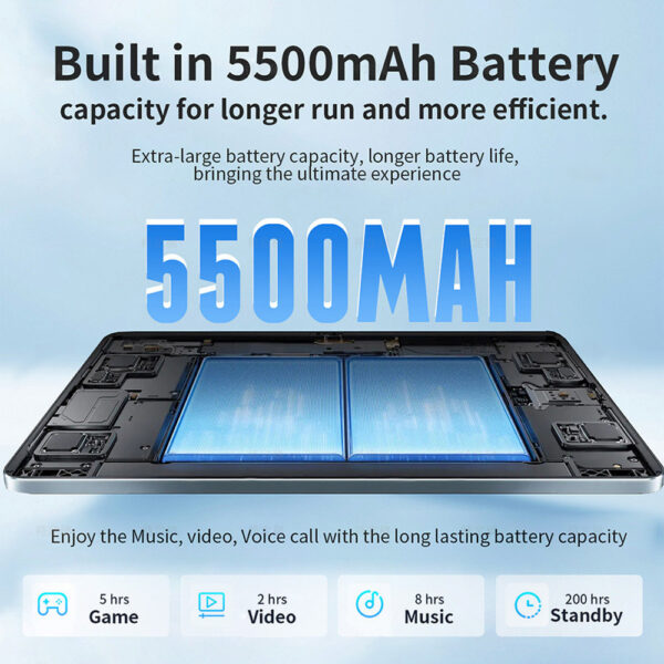 iKid G-Tab T9 Rockchip Rk3562 Quad Core 3Gb 3Gb Ram 64Gb Rom 10.1 Inch Android 14 Tablet Pc Grey - Image 3