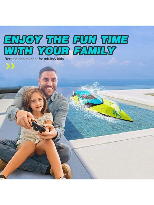 iKid 4Drc S2 4Drc Fast Rc Boat For Pools And Lakesremote Control Boat With Led Lights2.4Ghz High Speed Rc Racing Boats For Lakes Low Battery Alarmlogistics Is Randomly Dispatched By Upsusps And Fedex - Image 9