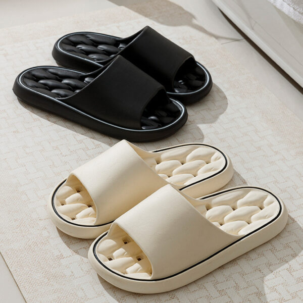 iKid Non-Slip Design Bathroom Slippers Home Summer Thick Sole Floor Bedroom House Shoes For Women Men - Image 5