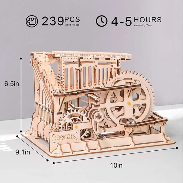 iKid 3D Diy Wooden Puzzle Roller Coaster Children'S Toys - Image 6