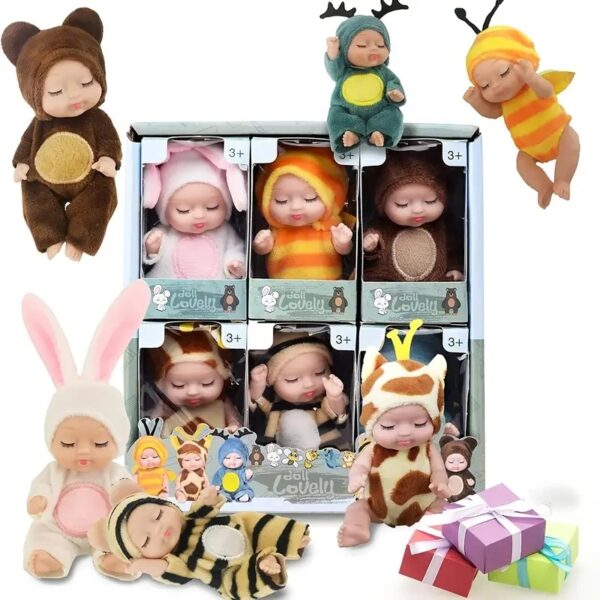 iKid 6Pcs Princess Doll Gift Box Perfect Birthday And Holiday Gift Christmas-Halloween Gift For Girls - Image 2