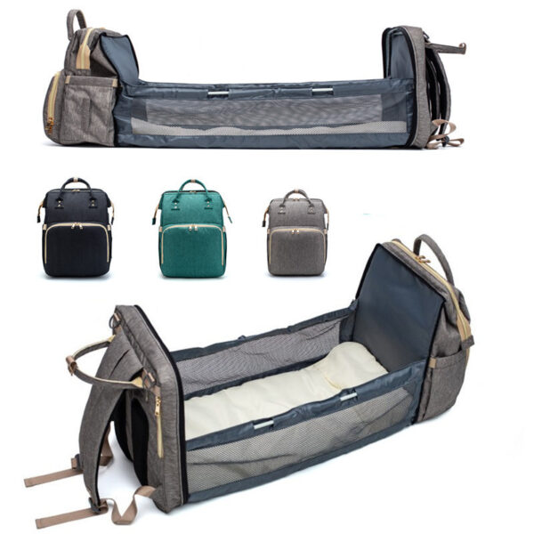 iKid Usb Charging Version Mommy Bed Backpack Folding Large Capacity Multi-Function - Image 2
