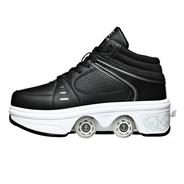 iKid Good Product Dual-Purpose Roller Skates Deformed Shoes Double Row Roller Skates - Image 8
