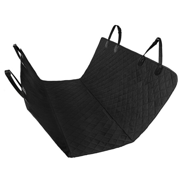 iKid Dog Car Seat Cover View Mesh Pet Carrier Hammock Safety Protector Car Rear Back Seat Mat With Zipper And Pocket For Travel - Image 10