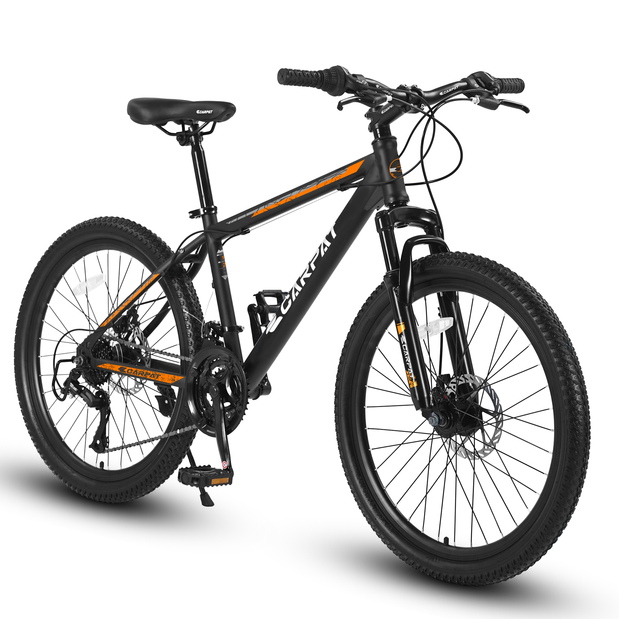 iKid S26102 26 Inch Mountain Bike Shimano 21 Speeds With Mechanical Disc Brakes High-Carbon Steel Frame Suspension Bikes Mountain Bicycle For Teenagers
