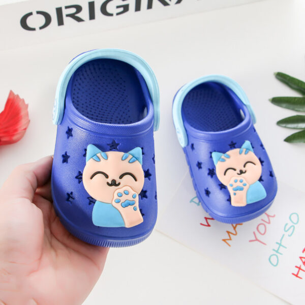iKid Girls Soft Bottom Lucky Cat Bathroom Slip Sandals And Slippers - Image 2