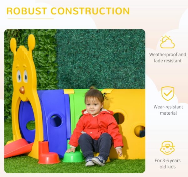 iKid Tunnel Kids Outdoor Play Multicolor 59 Inches Long Non-Toxic Pp Toddler Toy For 3-6 Years Old - Image 6
