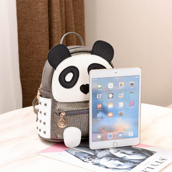 iKid Cartoon Panda Backpack - Image 4