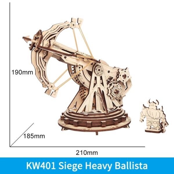 iKid Robotime Rokr Siege Heavy Ballista 3D Wooden Puzzle War Game Assembly Toys Gifts For Children Boys Kids Kw401 Dropshipping - Image 2