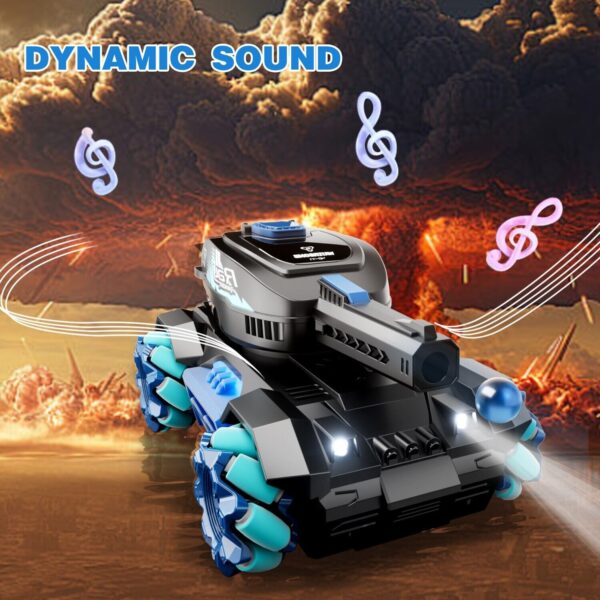 iKid De 4Drc Y1 Rc Tank Shooting Gesture Sensing Rc Stunt Car With Light Music - Image 5
