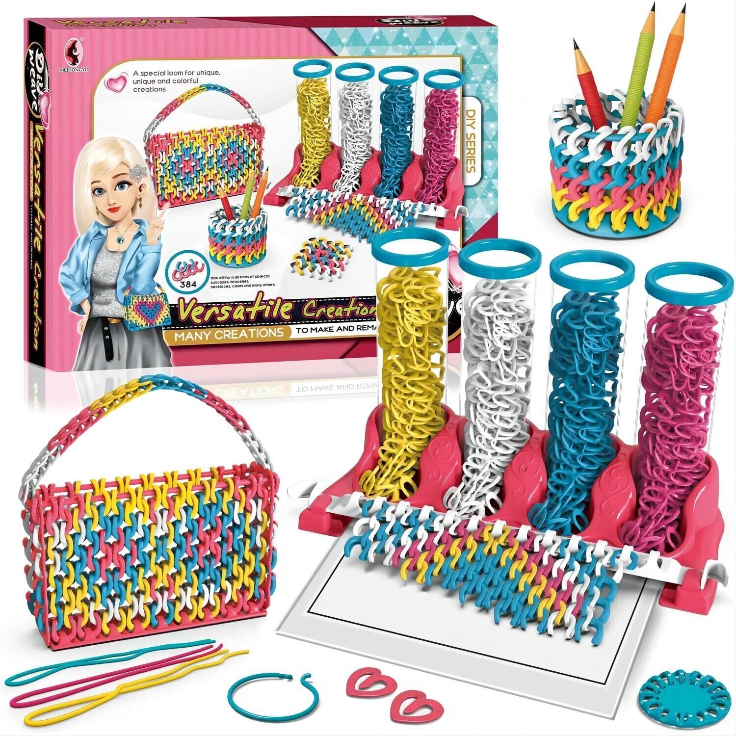 iKid Diy Toys Puzzle Creative Ribbon Woven Hand Ropes Jewelry Making For Children Toygirls Kids Toy Gifts.Logistics Is Randomly Sent By Upuspsfedex