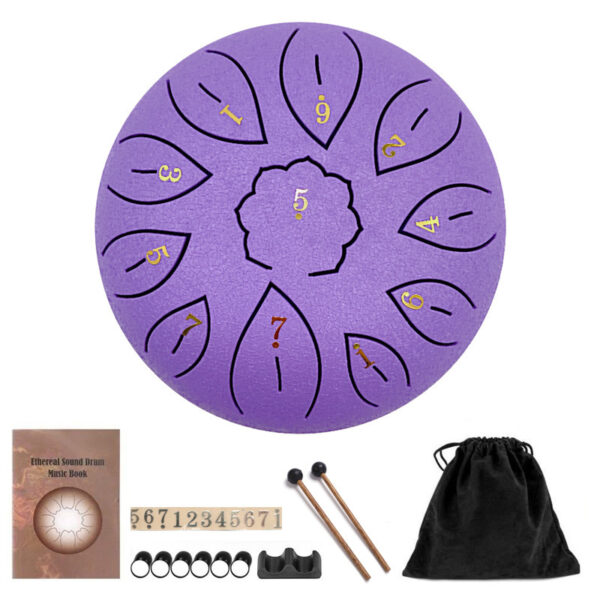 iKid 6-Inch 11-Tone Ethereal Drum C Steel Tongue Drum - Image 7