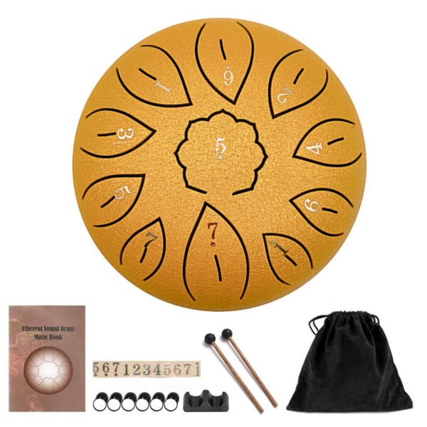 iKid 6-Inch 11-Tone Ethereal Drum C Steel Tongue Drum - Image 4