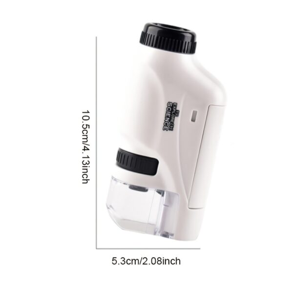 iKid Pocket Microscope For Kids Portable Handheld Mini Microscope Toy Kids Microscope With Led Light 60X-120X Halloween Christmas And Thanksgiving Day Gift - Image 9
