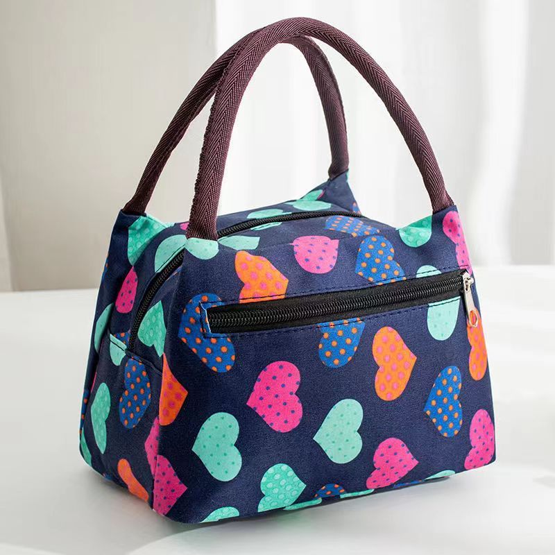 iKid Printed Portable Student Small Cloth Bag Makeup Storage Bag Hand Carrying