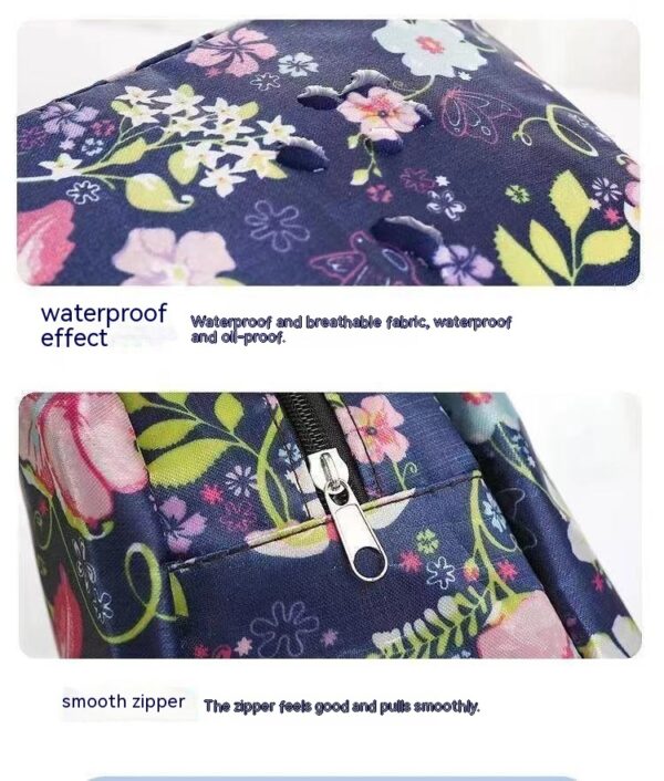 iKid Printed Portable Student Small Cloth Bag Makeup Storage Bag Hand Carrying - Image 9