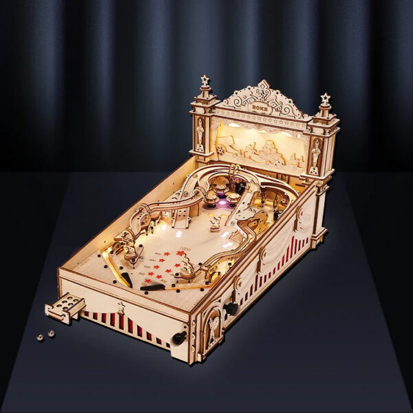 iKid Rokr 3D Puzzle Pinball Machine Wooden Puzzle Brainteaser Building Toy - Image 3