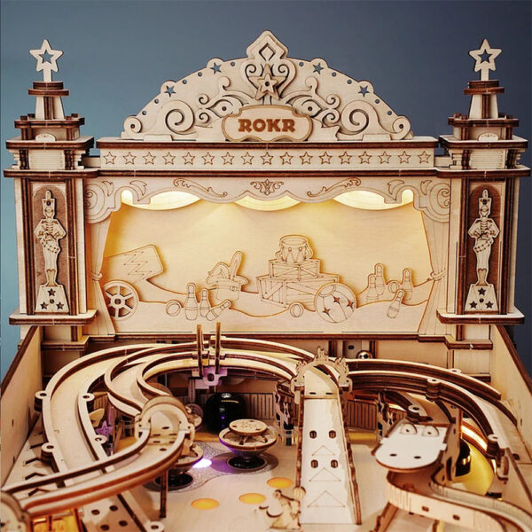 iKid Rokr 3D Puzzle Pinball Machine Wooden Puzzle Brainteaser Building Toy - Image 4