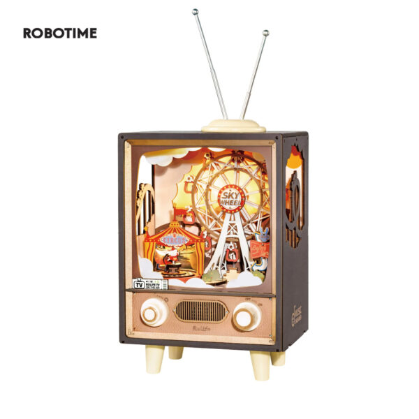 iKid Robotime Rolife Sunset Carnival Music Boxes With Lights For Kids Adults Home Decoration Luxurious Design 3D Wooden Puzzle Toys - Image 6
