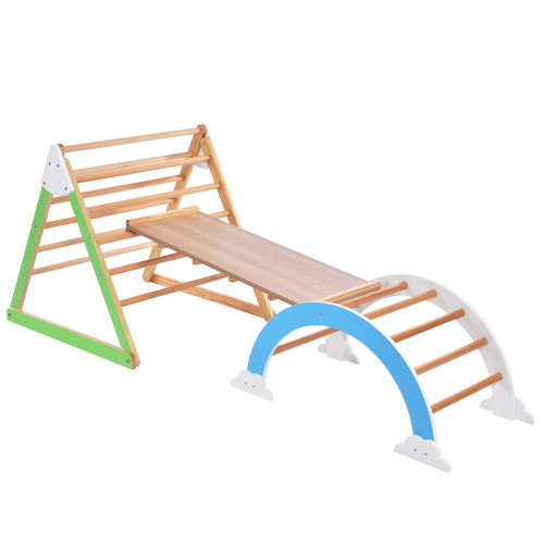 iKid Wooden Climbing Triangle Toy