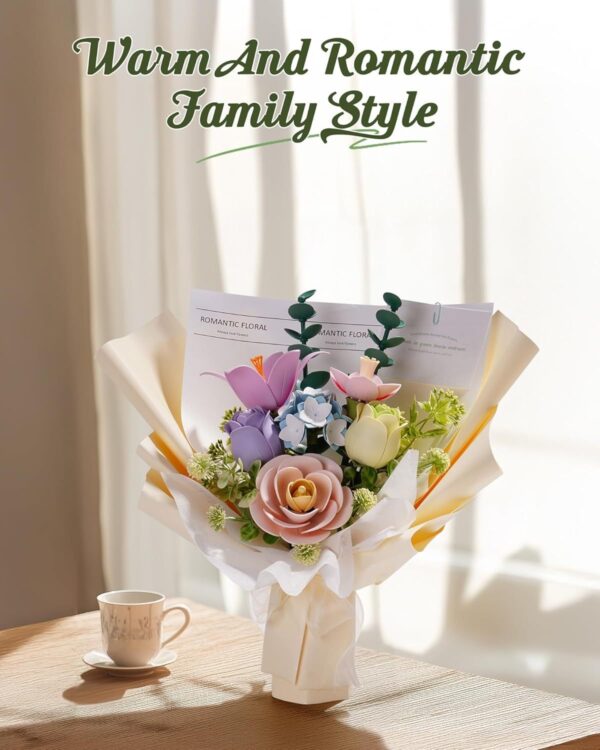 iKid Robotime 3D Plastic Flower Puzzle Spring Time Bouquet Diy Model Kits For Gift Af01J - Image 4