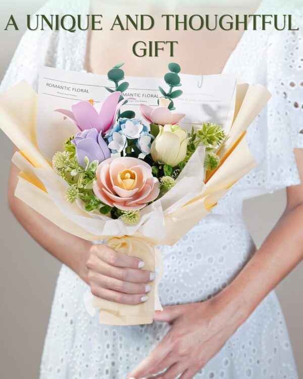 iKid Robotime 3D Plastic Flower Puzzle Spring Time Bouquet Diy Model Kits For Gift Af01J - Image 9