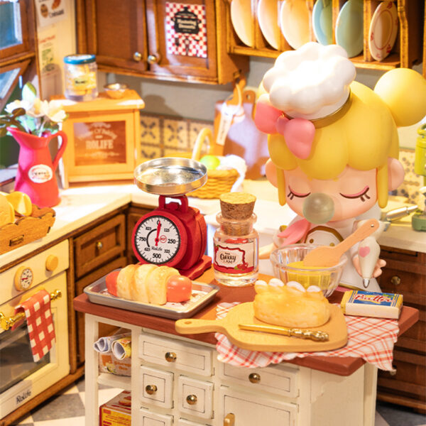 iKid Rolife Mini Dollhouse Kit - Diy 3D Puzzle Baking Kitchen &Amp; Book Nook Creative Craft For Adults Teens Miniature Model Building Unique Gift For Women - Image 7