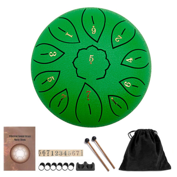 iKid 6-Inch 11-Tone Ethereal Drum C Steel Tongue Drum - Image 5