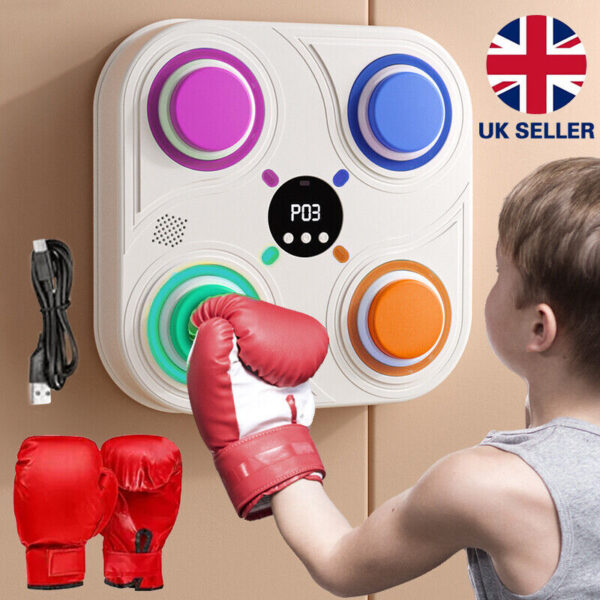 iKid Smart Punching Boxing Electronic Music Machine Home Training Bluetooth With Led. - Image 5