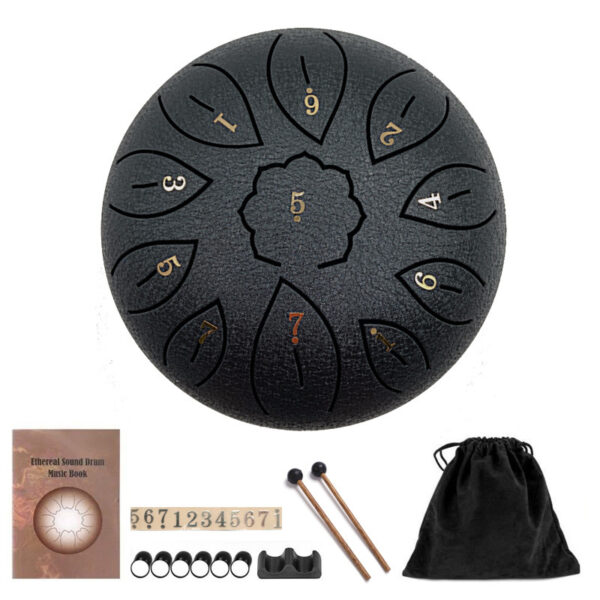 iKid 6-Inch 11-Tone Ethereal Drum C Steel Tongue Drum - Image 2