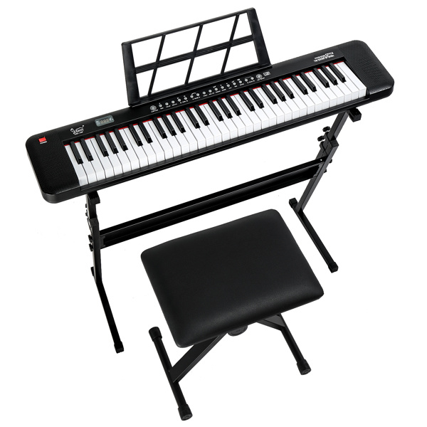 iKid 61 Key Electronic Keyboard With Light Up And Support Stool Set Am Not Available For Sale