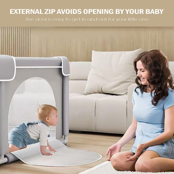 iKid Baby Playpen With Mat Activity Centre Indoor Outdoor Baby Fence Toddlers Babies - Image 7