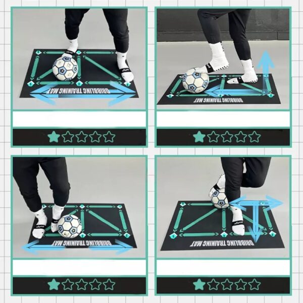 iKid Soccer Football Training Mat Carpet Non Slip For Kids Adults Solo Practice - Image 5