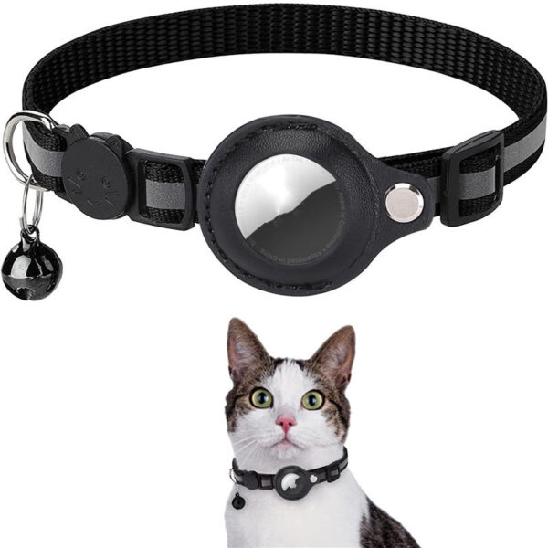 iKid Reflective Collar Waterproof Holder Case For Airtag Air Tag Airtags Protective Cover Cat Dog Kitten Puppy Nylon Collar - Image 10