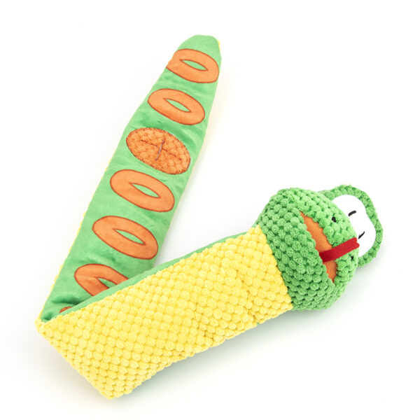 iKid Snake Snuffle Toy Squeaky Dog Toys Boredom Stress Relief Game Dog Puzzle Plush Toy Iq Training Snuffle Toys For Dogs Foraging Instinct Training Dog Chew Toy Treat Dispenser - Image 4