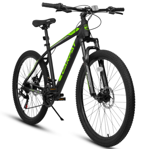 iKid A26322 26-Inch Mountain Bike Aluminum Frame Shock Absorbing Front Fork Bike 21-Speed Disc Brake Mountain Bike - Image 9