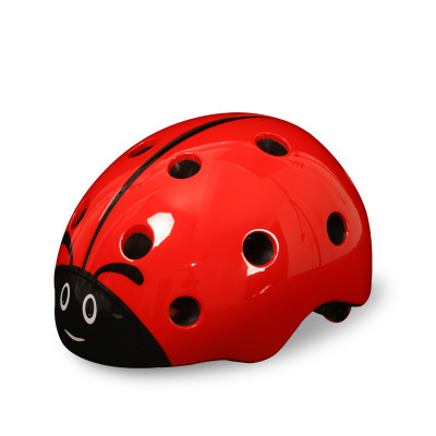 iKid Kids Riding Bicycle Safety Helmet Adjustable Lovely Ladybug Riding Helmet.
