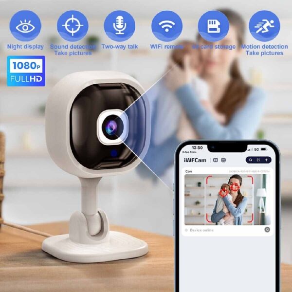 iKid 1080P Hd Mini Camera Security Ip Cctv Wireless Wifi Home Indoor Night Vision Cam - Image 4