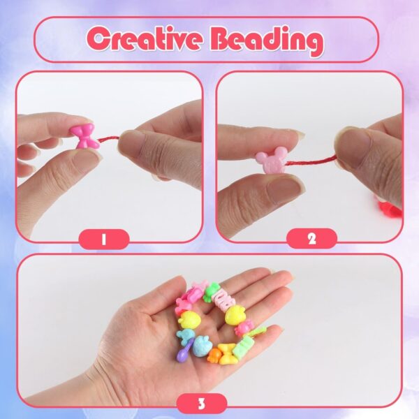 iKid Children'S Bracelet Making Kit Beaded Rope Diy Children'S Hand Knitting Beading Games Craft Rope Making Tools Children'S Game Activity Sets.Logistics Is Randomly Sent By Upsuspsfedex. - Image 5