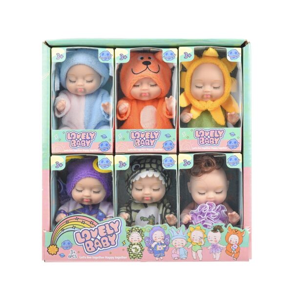 iKid 6Pcs Princess Doll Gift Box Perfect Birthday And Holiday Gift Christmas-Halloween Gift For Girls