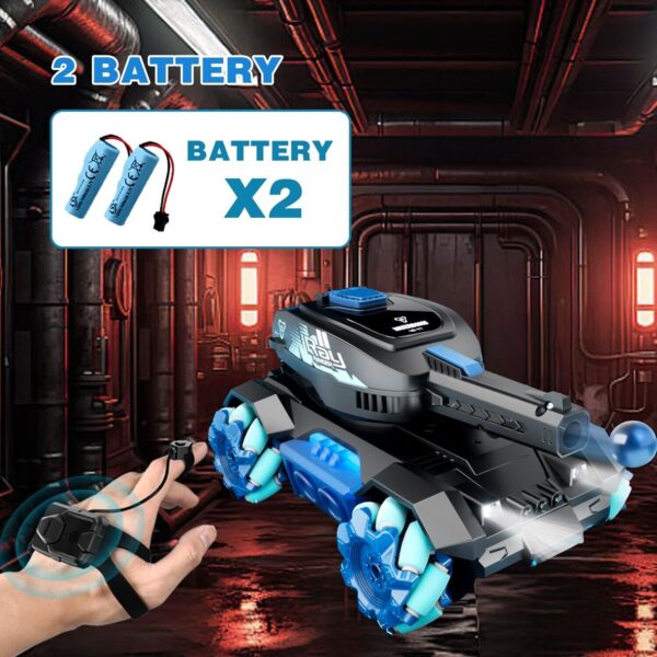 iKid De 4Drc Y1 Rc Tank Shooting Gesture Sensing Rc Stunt Car With Light Music - Image 9