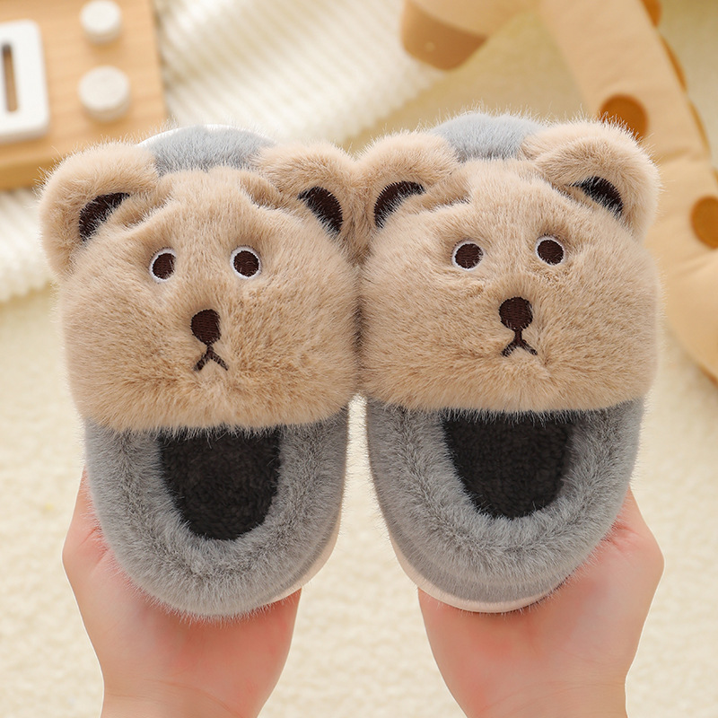 iKid Children’S Cotton Shoes Cartoon Cute Boys And Girls Indoor Non-Slip Baby Warm Cotton