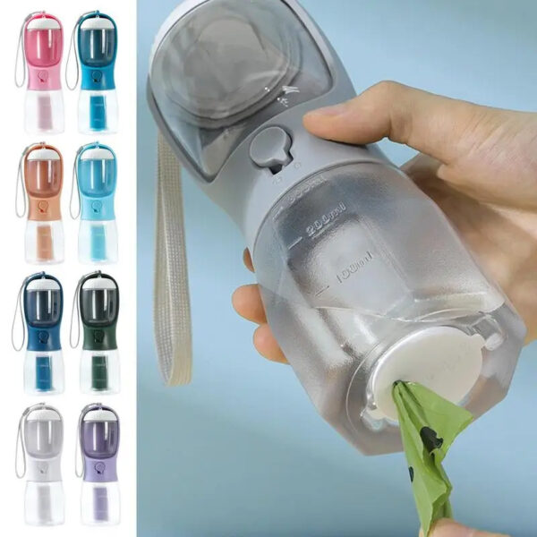 iKid Dog Water Cup Drinking Food Garbage Bag Three-In-One Portable Small Multi-Functional Pet Cups Pets Supplies - Image 3