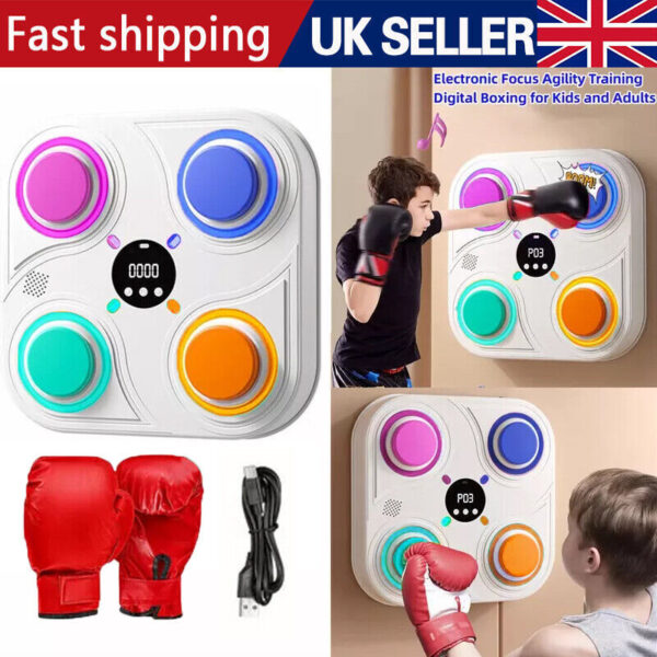 iKid Smart Punching Boxing Electronic Music Machine Home Training Bluetooth With Led. - Image 3